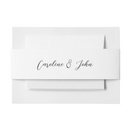 Oyster Theme Huwelijksuitnodiging Belly Bands Uitnodigingen Wikkel