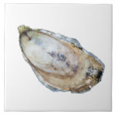 Oyster Tile - Design A White Tegeltje (Voorkant)