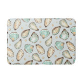 Oyster voor kustWaterverf en patroonpatroon Badmat (Voorkant)