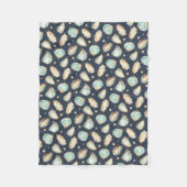 Oyster voor kustWaterverf en patroonpatroon Fleece Deken (Voorkant)