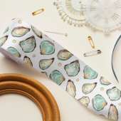 Oyster voor kustWaterverf en patroonpatroon Satijnen Lint