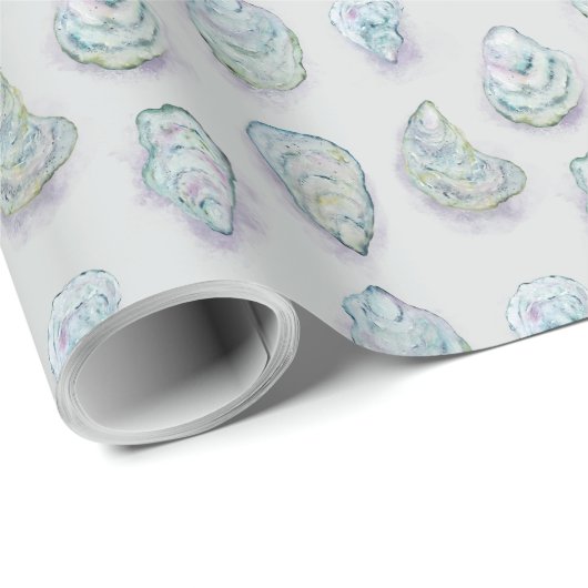 Oyster Waterverf wrapping papier (Rol Hoek)