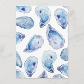 Oyster Wedding Weekend Evenementen Blauwe Waterver Informatiekaartje (Achterkant)