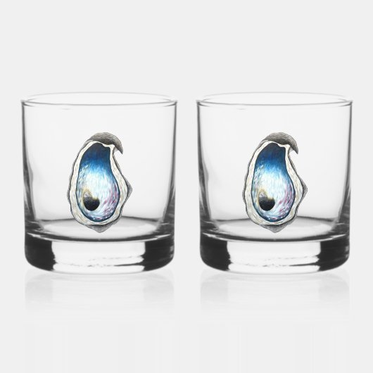 Oyster Whiskey Glas - 2 set (Voorkant)