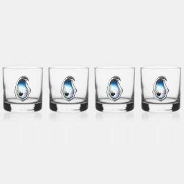 Oyster Whiskey Glas - 4 set