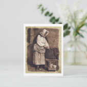 Oyster Woman, 1843-47 (papier op basis van zoutpap Briefkaart (Staand voorkant)