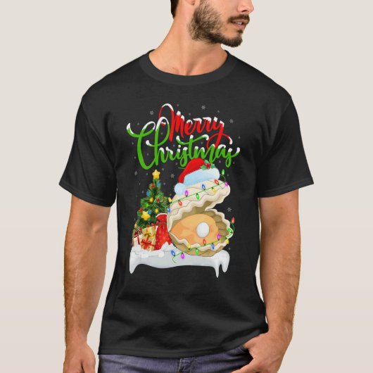 Oyster   Xmas Decorations Santa Oyster Christmas T-shirt (Voorkant)