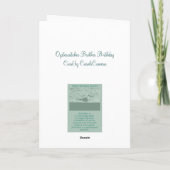 Oystercatcher Broer Verjaardag Kaart (Achterkant)