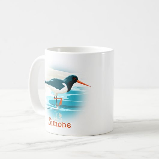 Oystercatcher Koffiemok (Voorkant links)