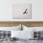 Oystercatcher op de Wing Canvas Afdruk (Insitu (Slaapkamer))