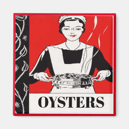 OYSTERS, bewerken tekst, keuken Magneet