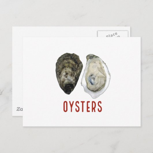 OYSTERS BRIEFKAART (Voorkant / Achterkant)