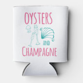 "Oysters & Champagne"  Blikjeskoeler (Voorkant)