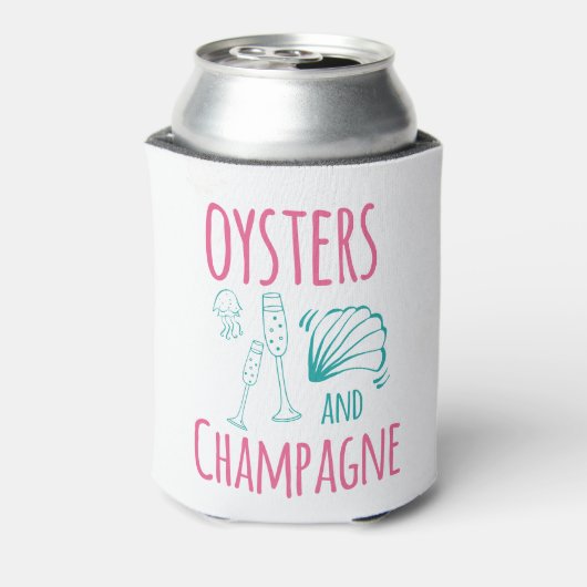 "Oysters & Champagne"  Blikjeskoeler (Blikje Achterkant)