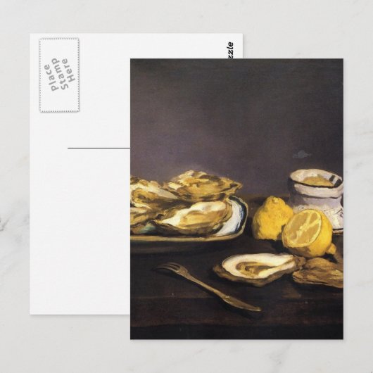 Oysters - Édouard Manet Briefkaart (Voorkant / Achterkant)
