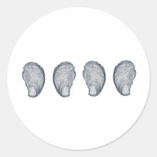 Oysters Logo Ronde Sticker