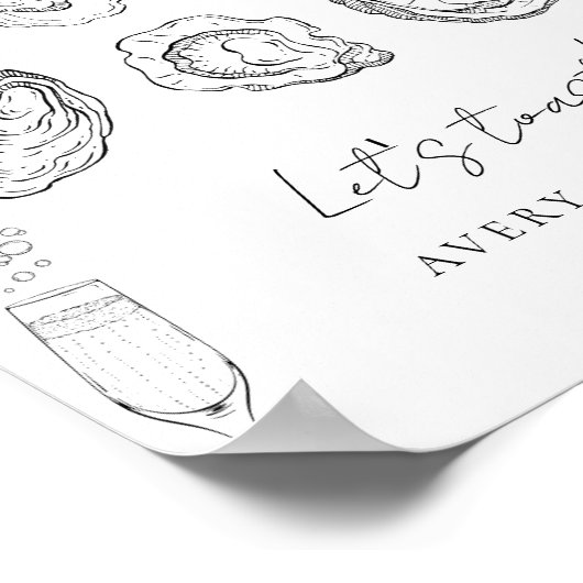 Oysters Napkins Poster (Hoek)