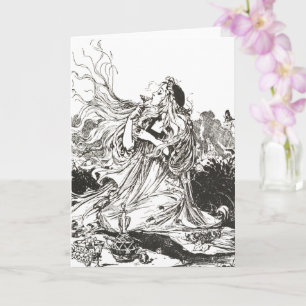 Oz Art Nouveau Goddess "Polychrome" Kaart