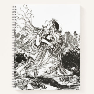 Oz Art Nouveau Goddess "Polychrome" Notitieboek