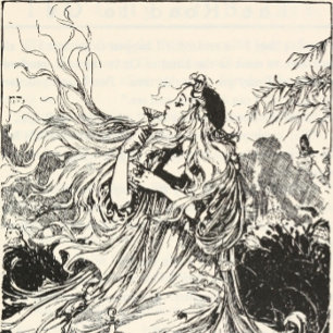  Oz Art Nouveau Goddess "Polychrome" T-shirt