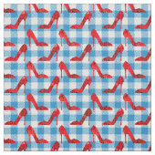Oz Blue Gingham Ruby slippers Stof (Swatch)