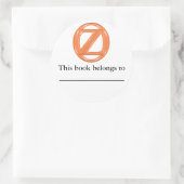 Oz Boekplaat Ronde Sticker (Tas)