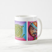 OZ Coffee-Mok - Oz met polychroom & Tik-Tok Koffiemok (Voorkant rechts)