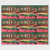 OZ DE GEEL-BRIKWEG CADEAUPAPIER (Vlak)