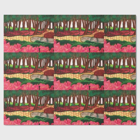 OZ DE GEEL-BRIKWEG CADEAUPAPIER (Vlak)