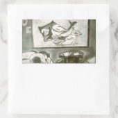 OZ DOROTHY IN DE TWISTER RECHTHOEKIGE STICKER (Tas)