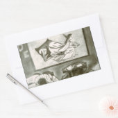 OZ DOROTHY IN DE TWISTER RECHTHOEKIGE STICKER (Envelop)