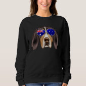OZ Flag Treeing Walker Coonhound Dog Australia Poc Trui (Voorkant)