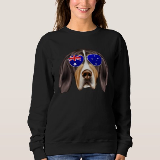 OZ Flag Treeing Walker Coonhound Dog Australia Poc Trui (Voorkant)
