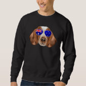 OZ Flag Welsh Springer Spaniel Dog Australia Pocke Trui (Voorkant)