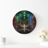 Oz Fractal Art Clock overwegen Grote Klok (Huis)