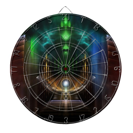 Oz Fractal Art Dart Board overwegen Dartbord (Voorkant)