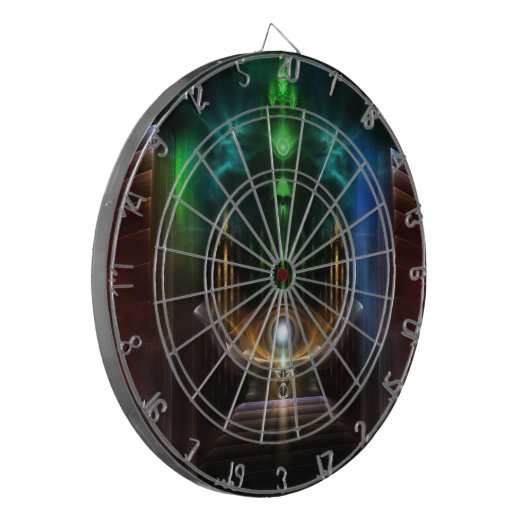 Oz Fractal Art Dart Board overwegen Dartbord (Voorkant Links)