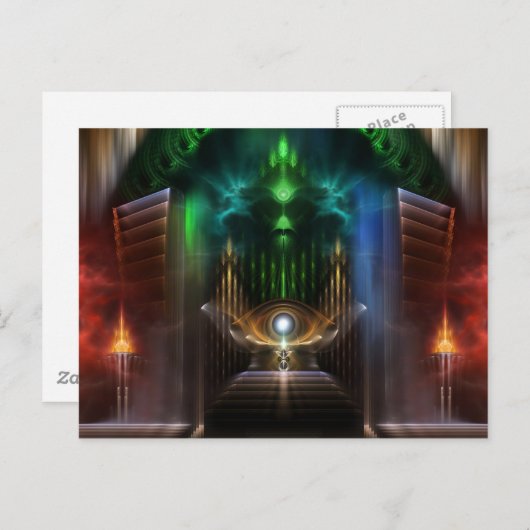 Oz Fractal Art overwegen Briefkaart (Voorkant / Achterkant)