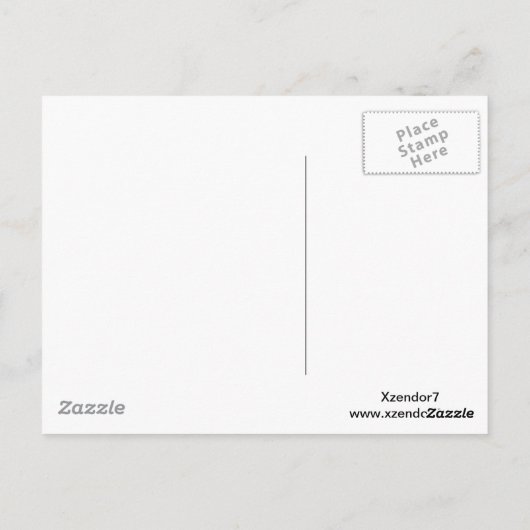 Oz Fractal Art overwegen Briefkaart (Achterkant)