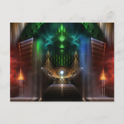 Oz Fractal Art overwegen Briefkaart (Voorkant)