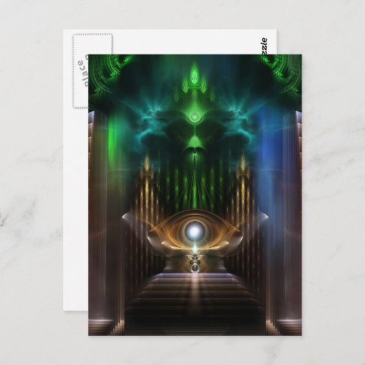 Oz Fractal Art overwegen Briefkaart (Voorkant / Achterkant)