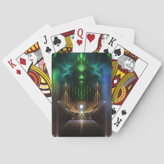 Oz Fractal Art speelkaarten overwegen (Achterkant)