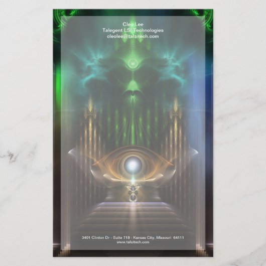 Oz Fractal Art Stationery overwegen Briefpapier (Voorkant)