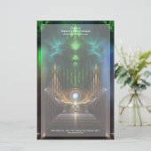 Oz Fractal Art Stationery overwegen Briefpapier (Staand voorkant)