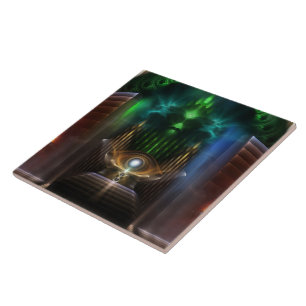 Oz Fractal Art Tegel overwegen Tegeltje