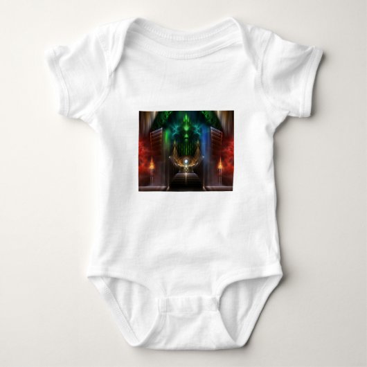Oz Fractal Kunst Overpeinzend Romper (Voorkant)
