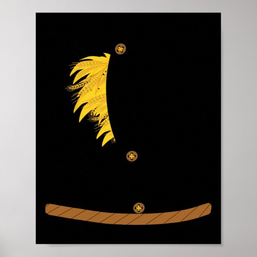 Oz Halloween Scarecrow Kostuum Art-Fun Wizard of O Poster (Voorkant)