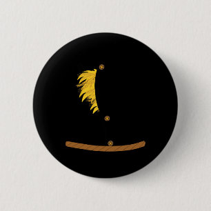 Oz Halloween Scarecrow Kostuum Art-Fun Wizard of O Ronde Button 5,7 Cm