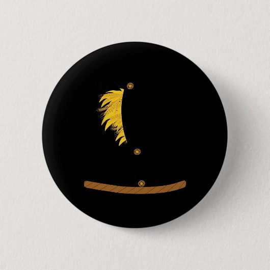 Oz Halloween Scarecrow Kostuum Art-Fun Wizard of O Ronde Button 5,7 Cm (Voorkant)
