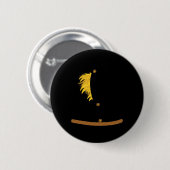 Oz Halloween Scarecrow Kostuum Art-Fun Wizard of O Ronde Button 5,7 Cm (Voorkant /achterkant)